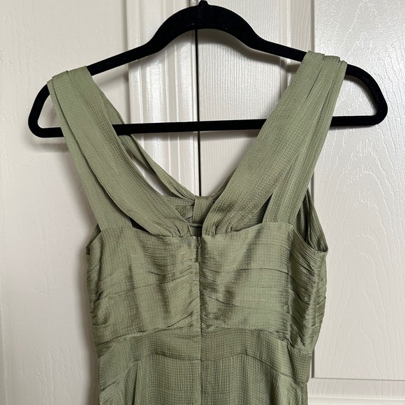 Ted Baker Phoenyx Knot Front Tiered Mini Dress in Mid-Green NWT Size 0 / US 2 - Picture 6 of 11